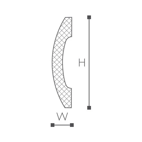 WD3 молдинг Wallstyl NMC 70х15х2000 мм на Otdelka1.ru