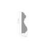 Молдинг Ultrawood U 0009 2000x15x55 на Otdelka1.ru
