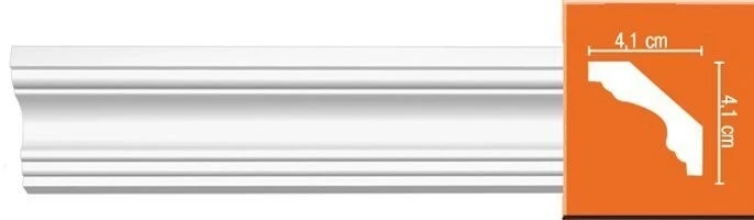 Потолочный плинтус Decomaster 96159F гибкий на Otdelka1.ru
