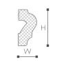 WL2 молдинг Wallstyl NMC 40х20х2000 мм на Otdelka1.ru