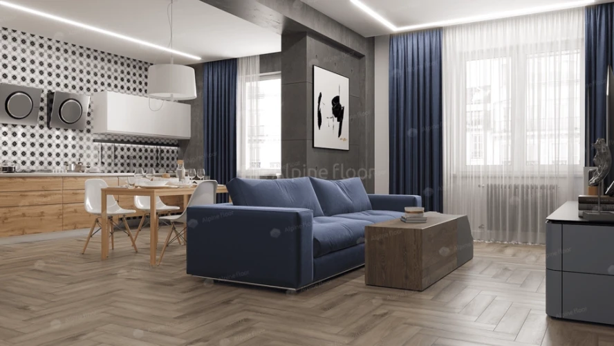 Кварц-виниловый ламинат Alpine Floor Parquet Premium ECO 19-15 Северная история на Otdelka1.ru