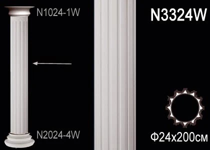 Колонна Perfect / Перфект N3324W на Otdelka1.ru
