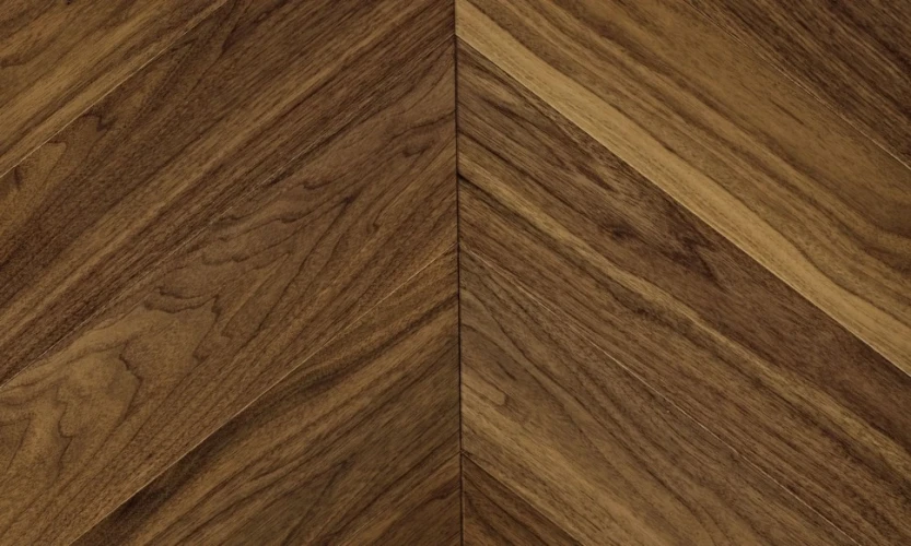 Паркетная доска Parquet Prime Chevron Орех Churchill на Otdelka1.ru