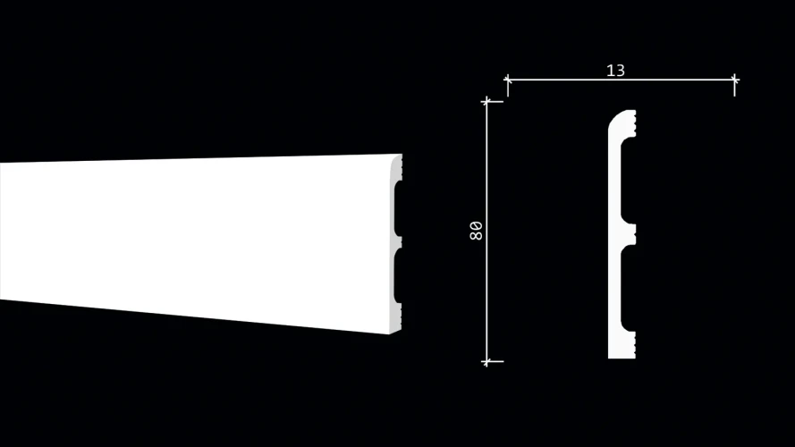 Плинтус полиуретановый Decor Dizayn DD706F на Otdelka1.ru