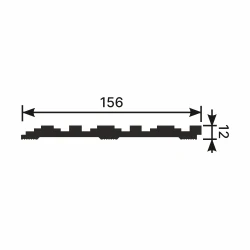 Панель Cosca RP006 156х12 2800мм Экополимер