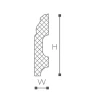 FB1 плинтус Wallstyl NMC 60х13х2000 мм на Otdelka1.ru