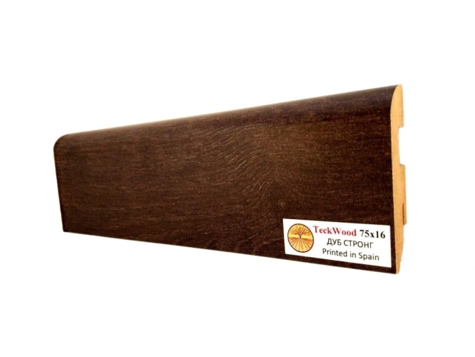 Плинтус МДФ Теквуд / Teckwood 75 мм Дуб Стронг на Otdelka1.ru