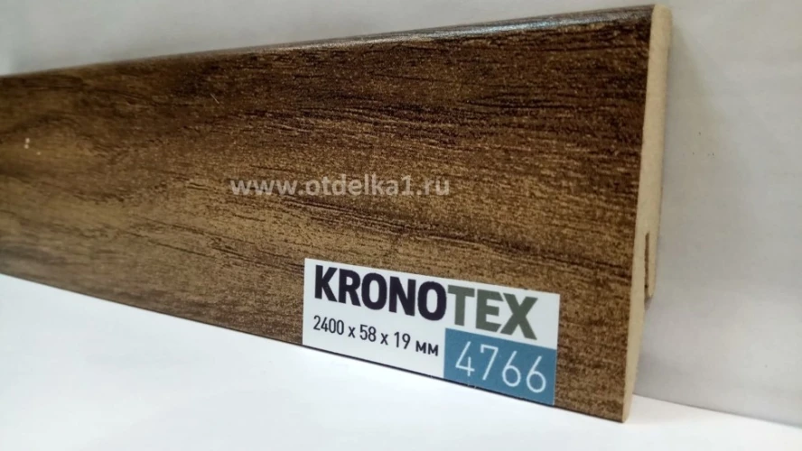 Плинтус МДФ Кронотекс / Kronotex 4766 Дуб темный Патерсон на Otdelka1.ru