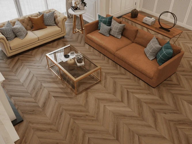 Кварц-виниловый Ламинат Tulesna Art Chevron 1011-4 Eterno на Otdelka1.ru
