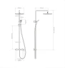 Душевая система Royce Ветто RCS-113101CR, с изливом, хром на Otdelka1.ru