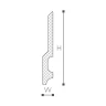 FD22 плинтус Wallstyl NMC 130х18х2000 мм на Otdelka1.ru